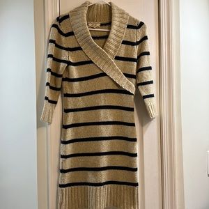 Gorgeous Sweater dress with navy stripes by Pink rose petite